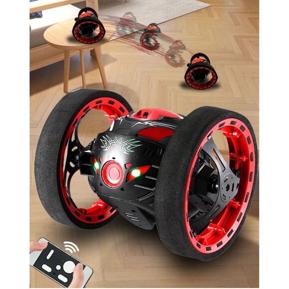 Remote Control Jumping Bounce Car 2.4GHz RC Flips Spin Trick Stunt Car Fun Toy - Picture 10 of 16
